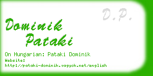 dominik pataki business card